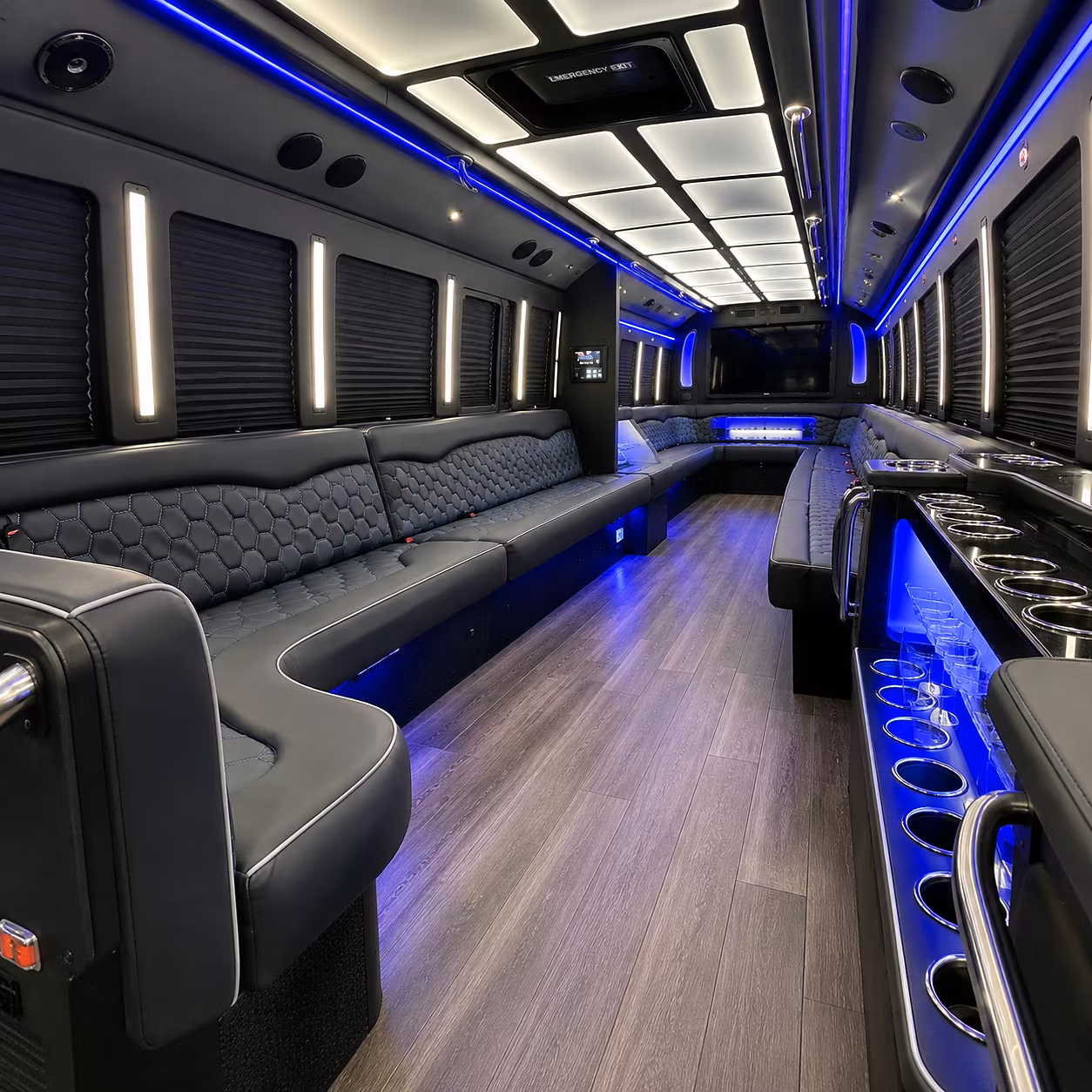 edina party bus rental interior