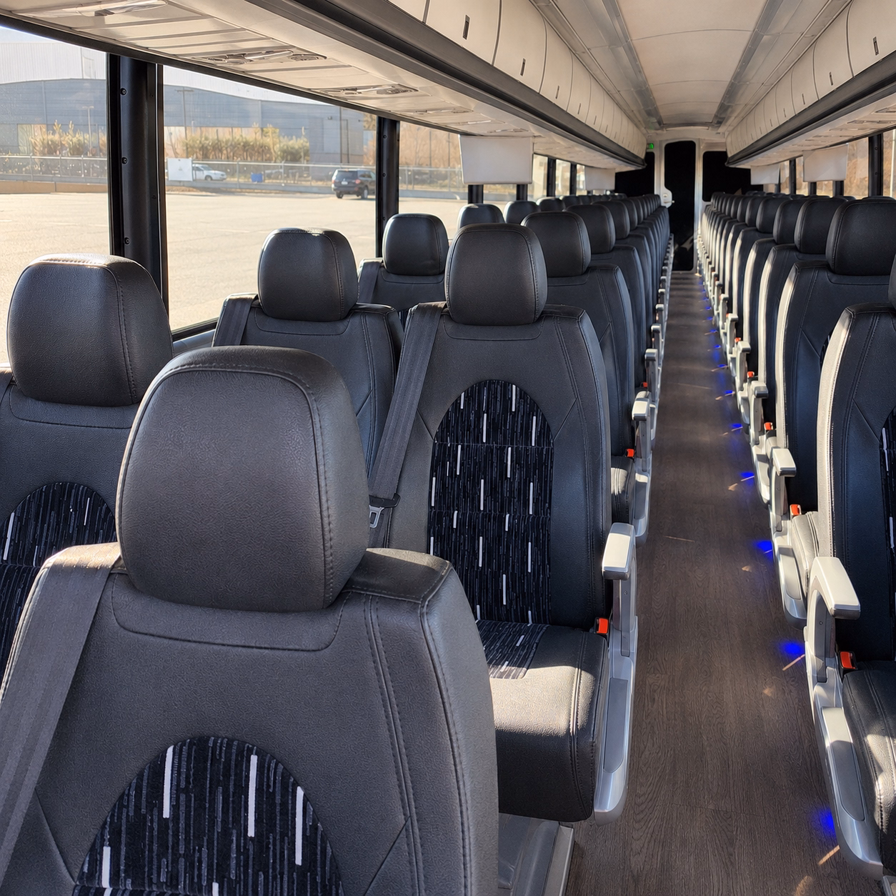 edina sporting event transportation onboard seating
