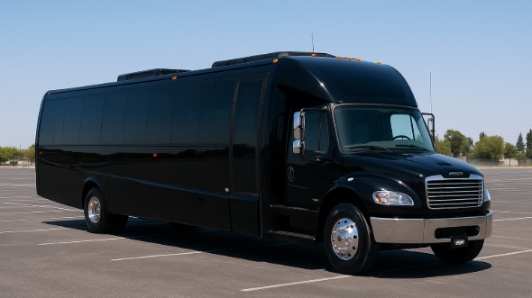 Exterior of Charter Bus Company Apple Valley's 30 Passenger Minibus in Apple Valley