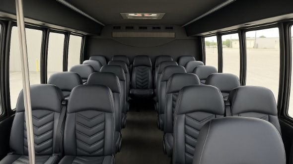 edina 18 passenger minibus inside