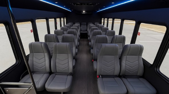 edina 18 passenger minibus interior