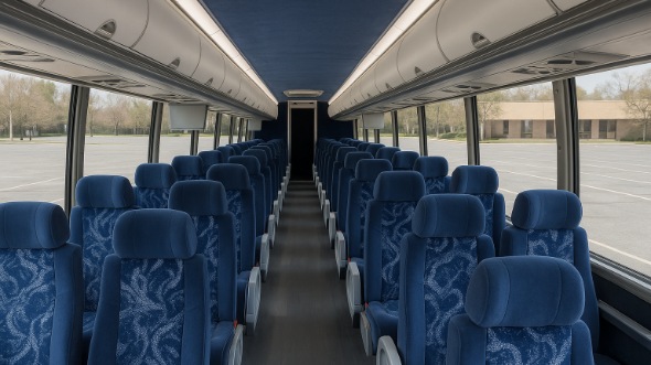 edina 50 passenger charter bus inside