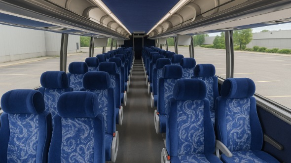 edina 50 passenger charter bus interior