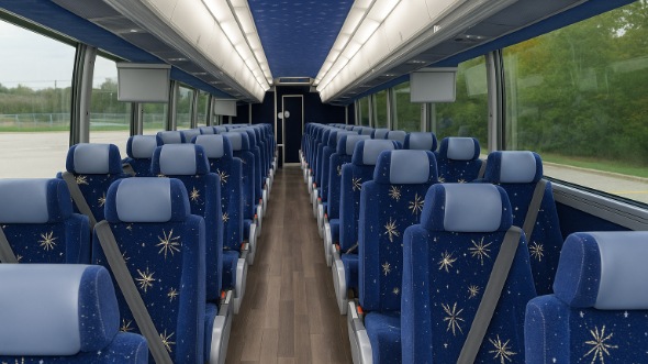 edina 54 passenger charter bus interior