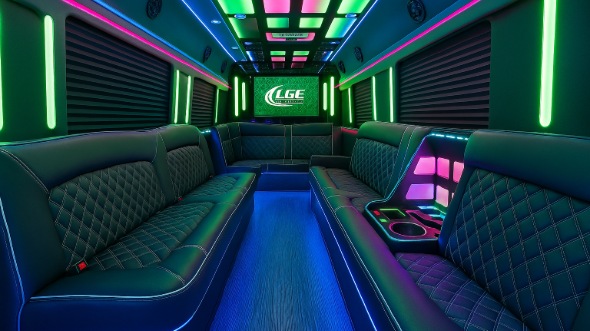 edina party bus rental interior