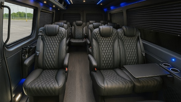 edina sprinter van with driver interior